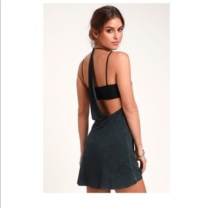 Backside Washed Charcoal Grey Swim Cover-Up RVCA